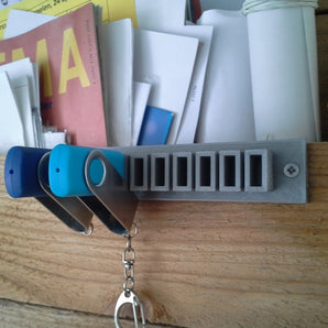 Praktiska USB-kabelhållare - Set med 9 st.