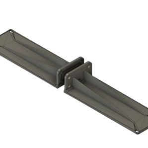 Förstärkt 2U Blindpanel för 19-tums Rack