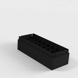 Batterilåda för 24 AA-batterier