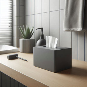 Minimalistisk tvådelad näsduksbox för hemmet