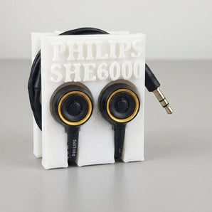Kabelhantering för Philips SHE6000-hörlurar