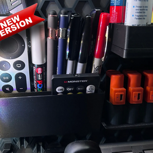 Väggorganisatör med pepparkakor | Multifunktionell hållare för kontorsmaterial och fjärrkontroller