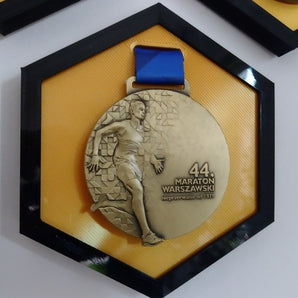 2 Färg Hexagonal Medal suspension