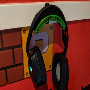 Bred väggmontering för hörlurar och headset