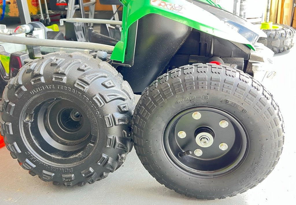 Powerwheels Dune Racer framhjulsadapter för Harbor Freight 10" och 13" hjul