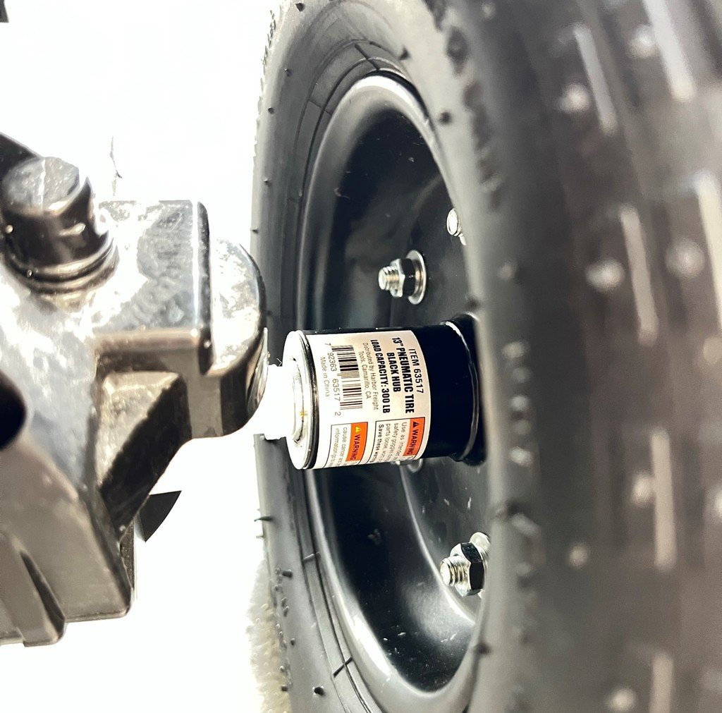 Powerwheels Dune Racer framhjulsadapter för Harbor Freight 10" och 13" hjul