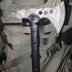 MOLLE Yxa och tillbehörshängare med återanvändbar buntband