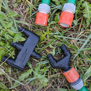 2-vägs & 3-vägs Gardena slangdelare / splitter
