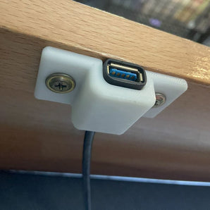 USB-portfäste under skrivbordet för kontorstillbehör