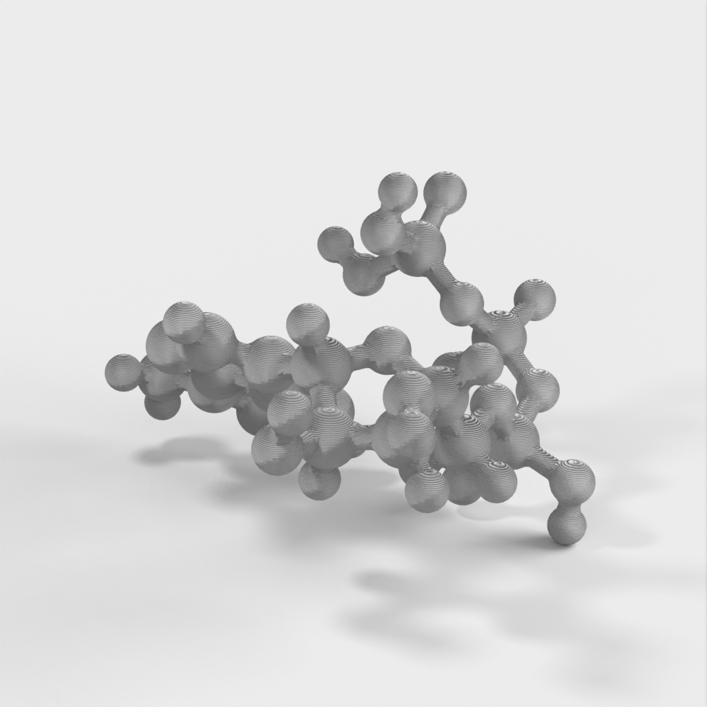 Molecular Model - ATP (Adenine TriFosphate) - Atomisk modell