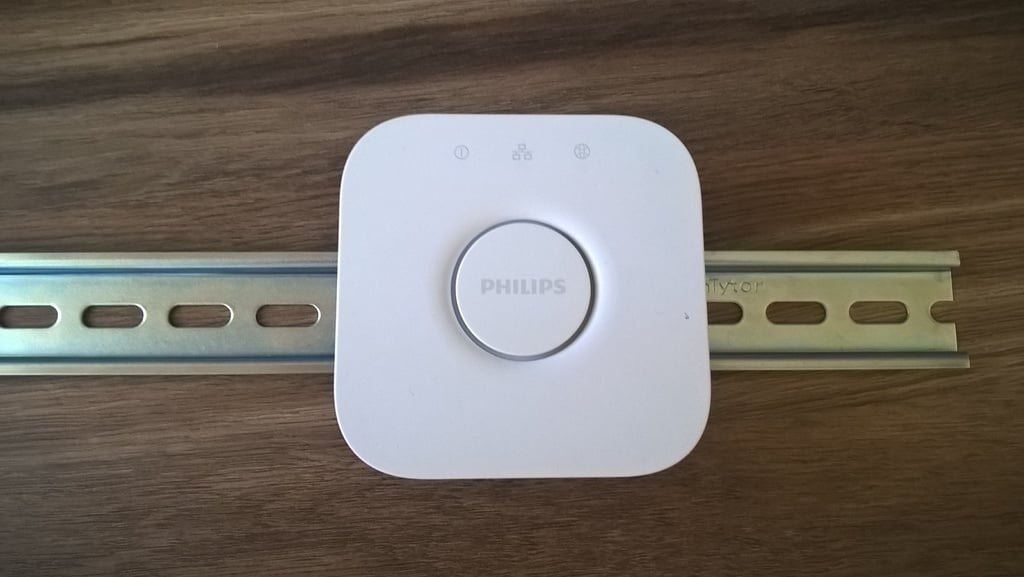 DIN-skenefäste för Philips Hue Bridge