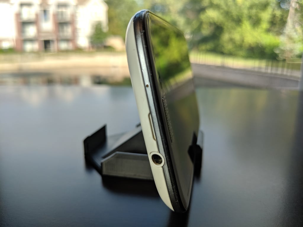 4X telefonstativ: Liten och lätt smartphonehållare med fyra vinklar