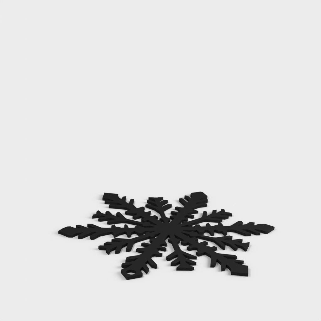 Jul snöflinga träd prydnad