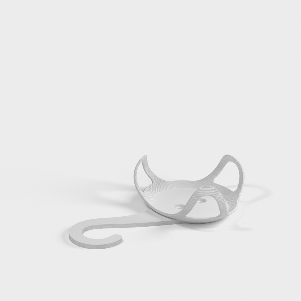Vägg-/ytmontering med 20 mm krok för Google Home Mini