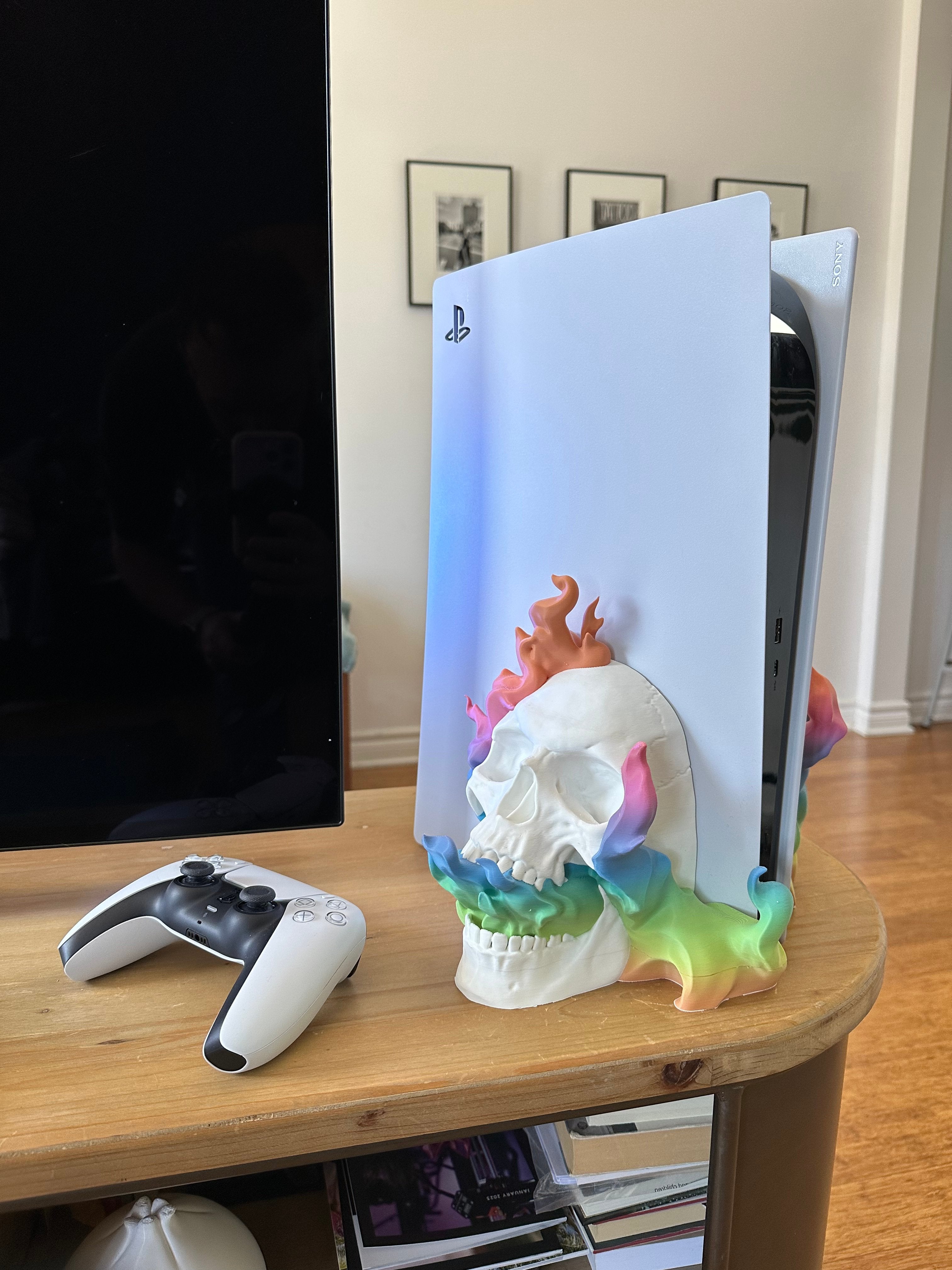 Skull Stand för Playstation 5 Disc Edition - Skriv ut på plats