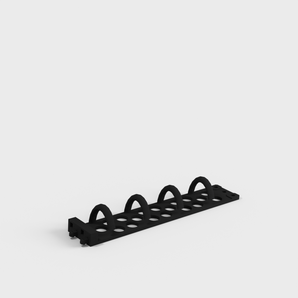 1U 19-tums kabelorganiserare för serverrack
