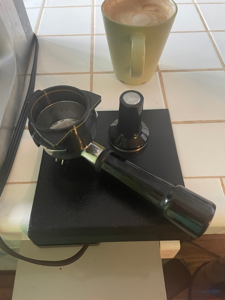 Espresso-tampmatta för kaffestation