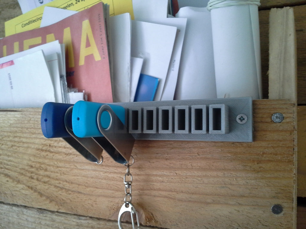Enkla USB-kabelhållare - 9 st.
