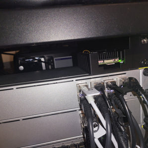 Raspberry Pi 5 rackmonteringsfodral med bakåtvända portar