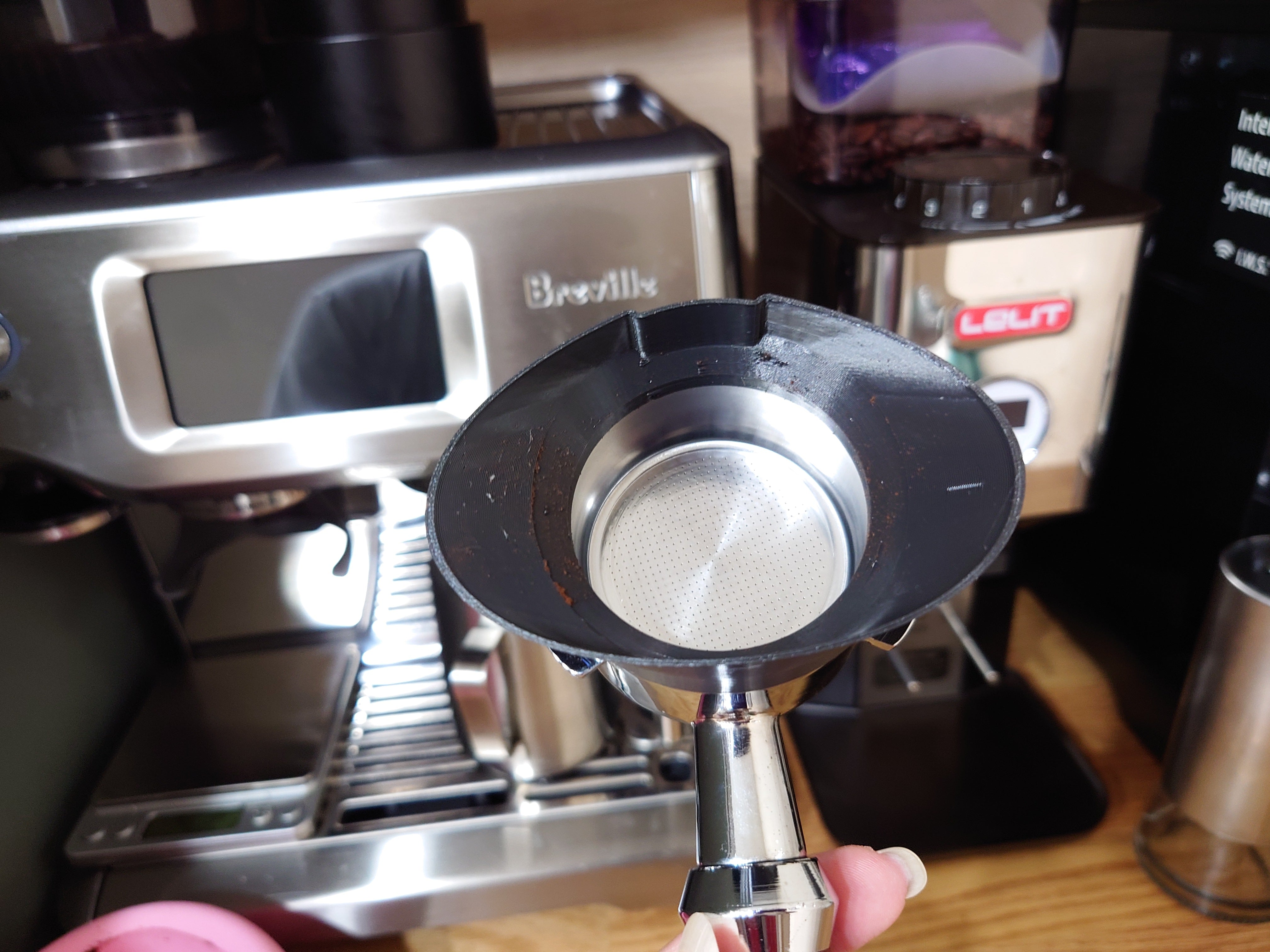 54 mm doseringstratt för Lelit PL72 &amp; Breville portafilter