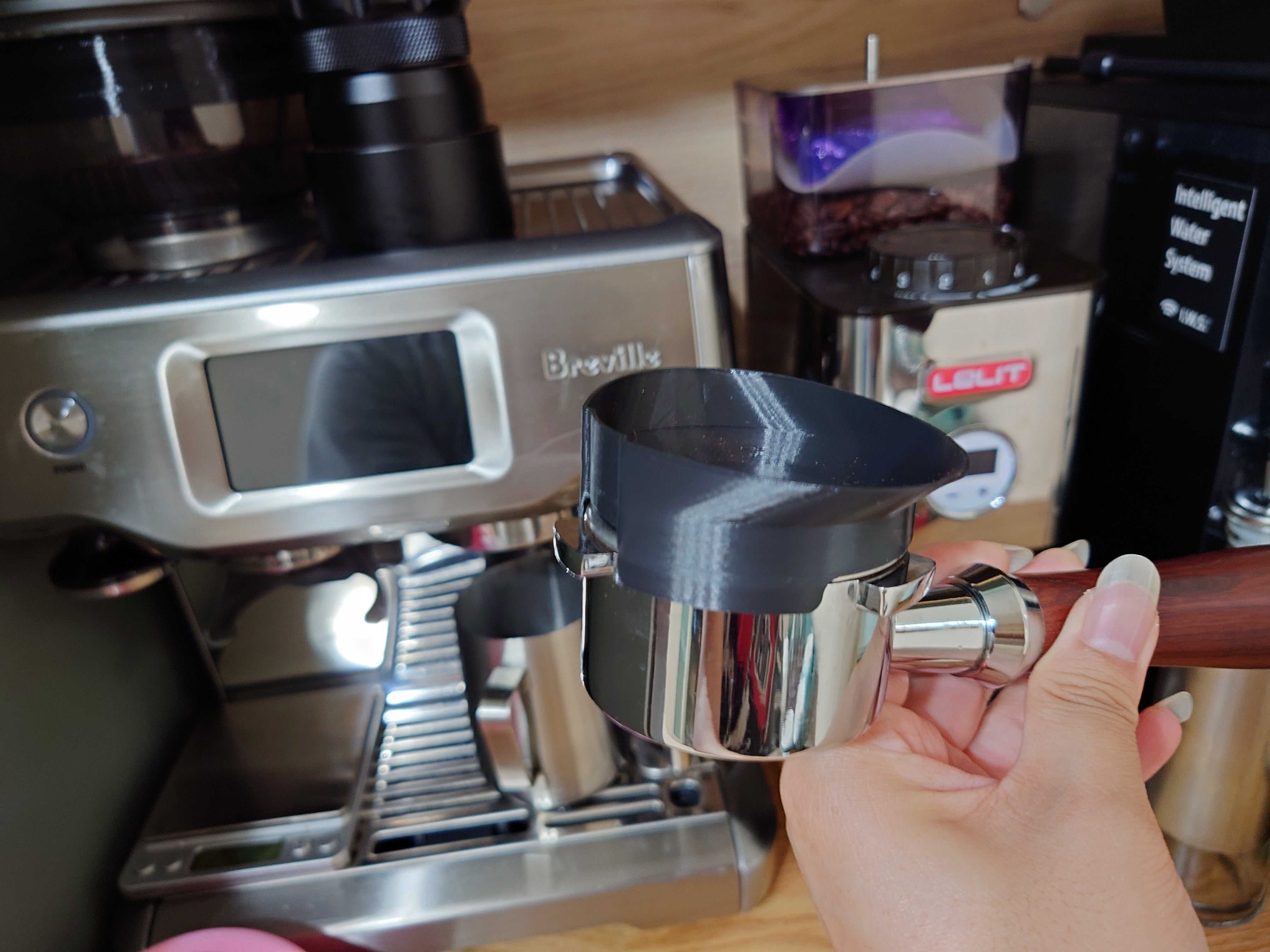 54 mm doseringstratt för Lelit PL72 &amp; Breville portafilter