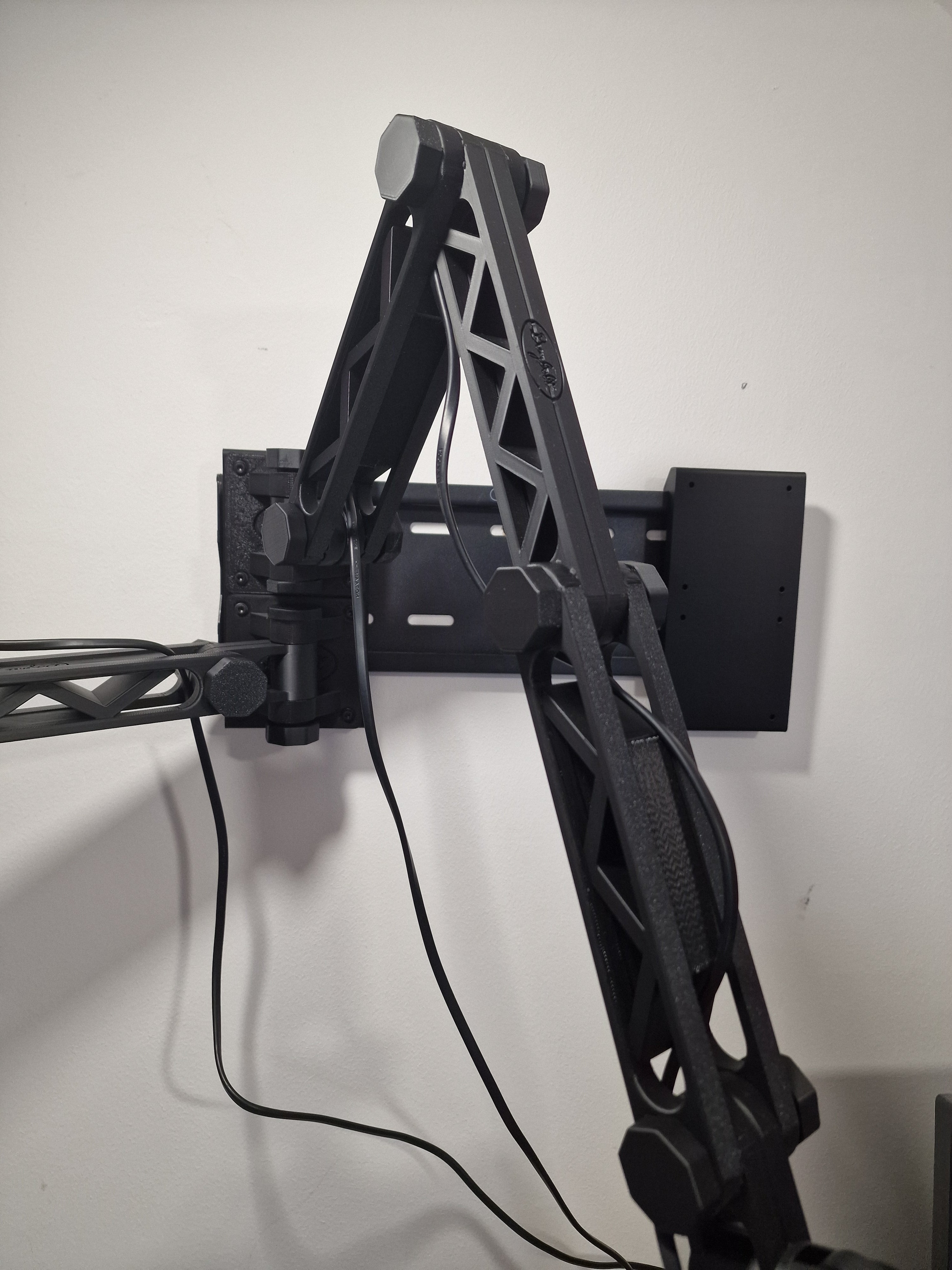Justerbart Vægbeslag med Arm til LED-lys og TV