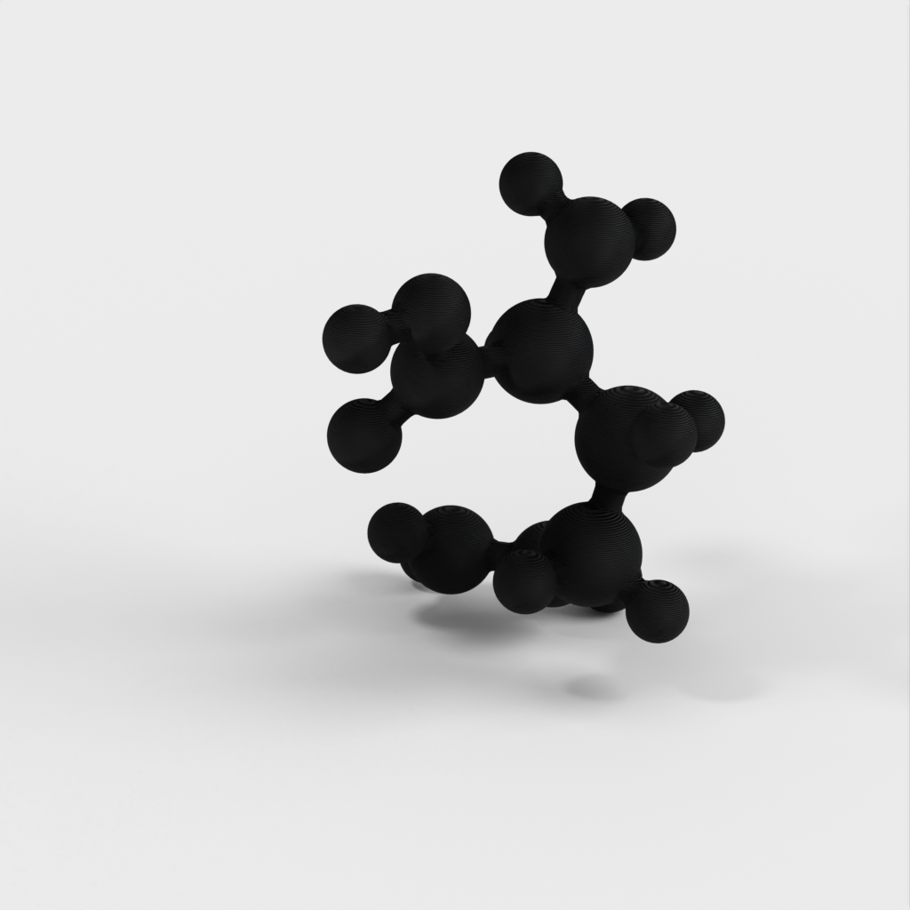 Molekylär modell - Glutamin - Atommodell