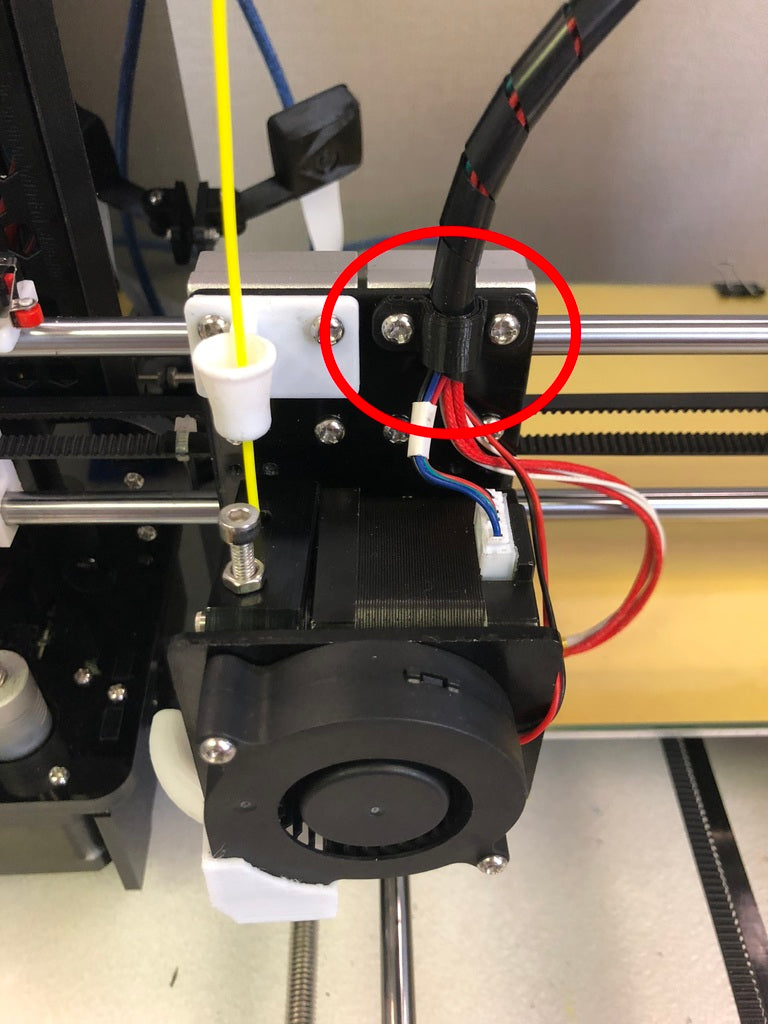 Anet A8 - Hot end kabelfäste