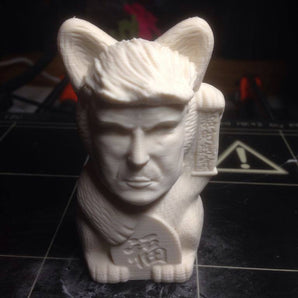 "Cat Trump: Funny Cat and Trump Statue"