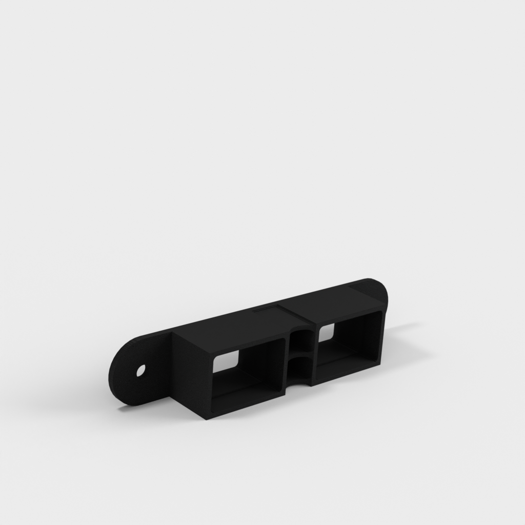Fläns för USB-kabelhållare för 4-ports USB-hubb &amp; USB3 förlängningskabel