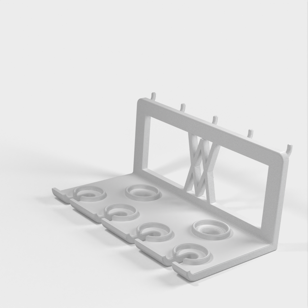 Väggmonterad hållare för TX skruvmejselsats 6st (058 I) för skruvar eller gallerpanel