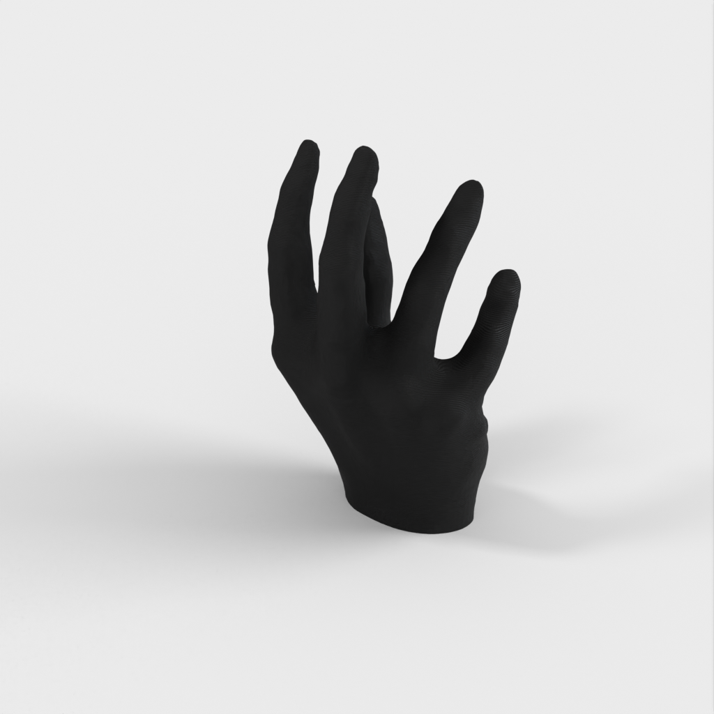 3D-skannad iPhone-hållare formad som en hand