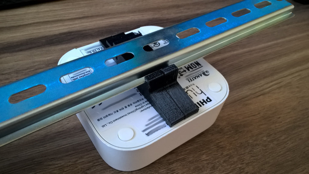 DIN-skenefäste för Philips Hue Bridge