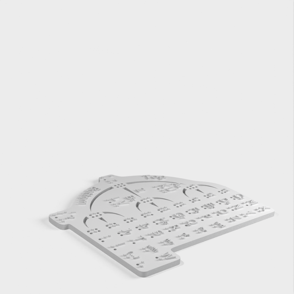 BrailleTree Visio-taktil mnemonisk hjälp för att lära sig punktskrift