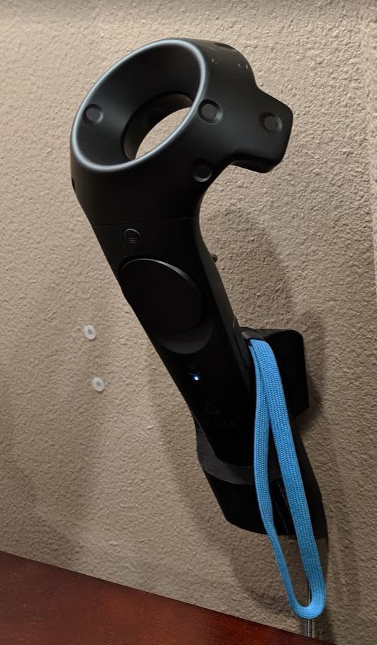 HTC Vive Vægmonteret Controllerholder med Opladningsfunktion