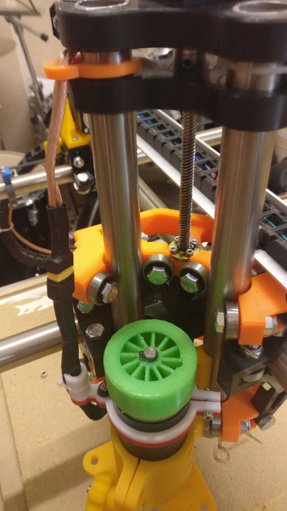 Ersättningsfläkt och kabelhantering för 500W 52mm spindel på MPCNC