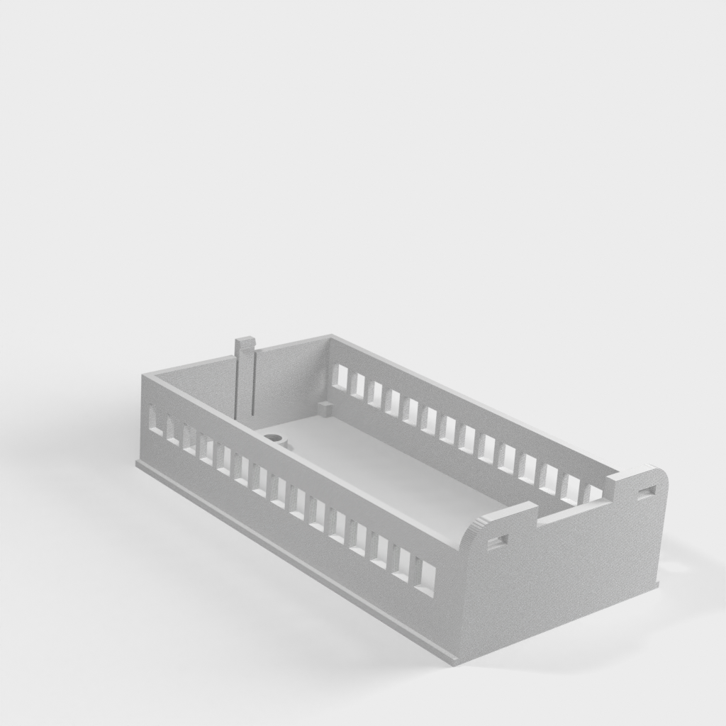 DIN-monteringsfodral för Arduino NANO med Ethernet-sköld och terminaladapter IO-sköld