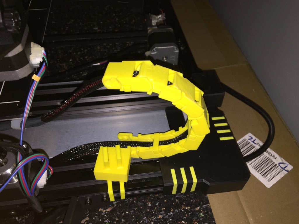 Anycubic Chiron printbed kabelkedja remix clip-on