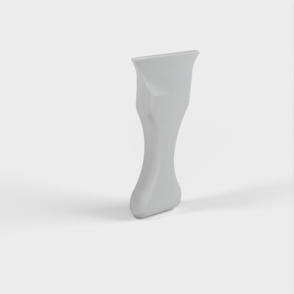 Rakbladshandtag för rengöring av glasbädd med 3D-skrivare