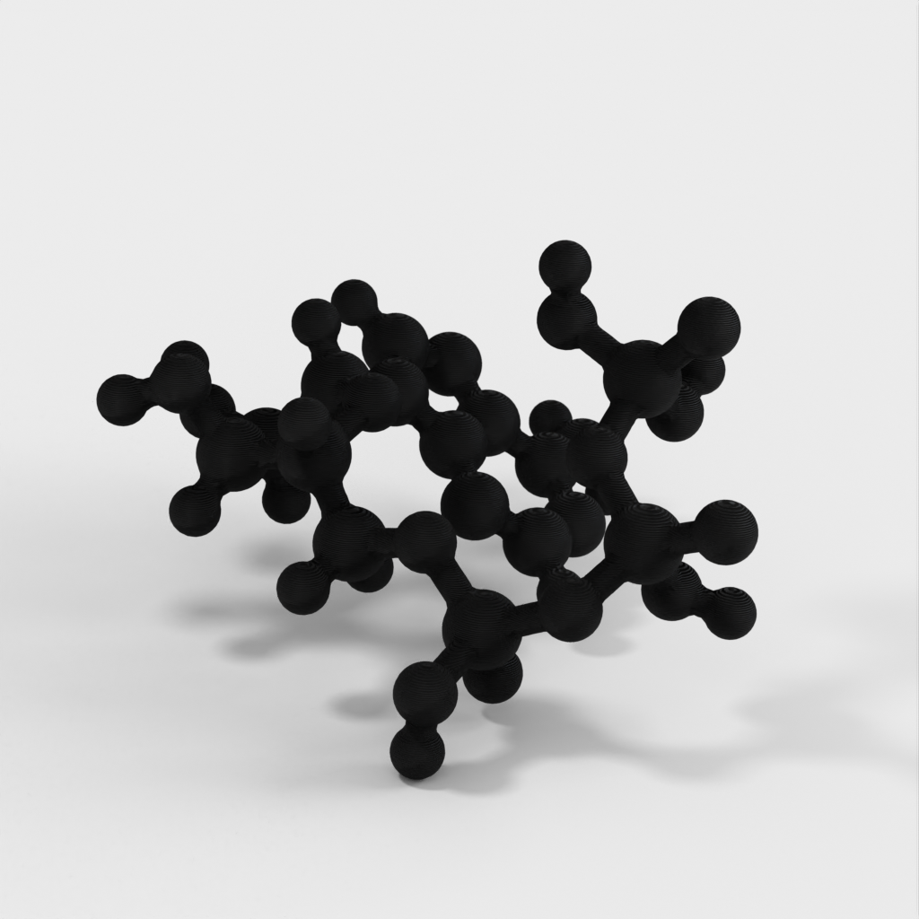 Molecular Model - ATP (Adenine TriFosphate) - Atomisk modell