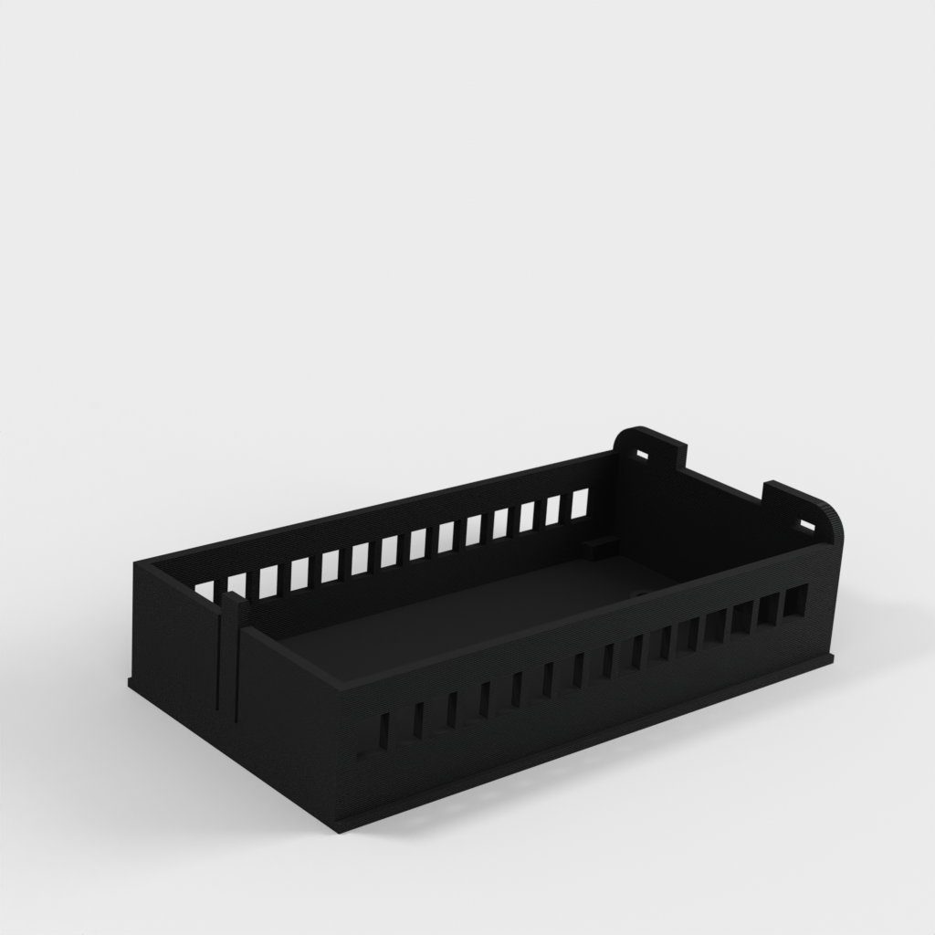DIN-monteringsfodral för Arduino NANO med Ethernet-sköld och terminaladapter IO-sköld