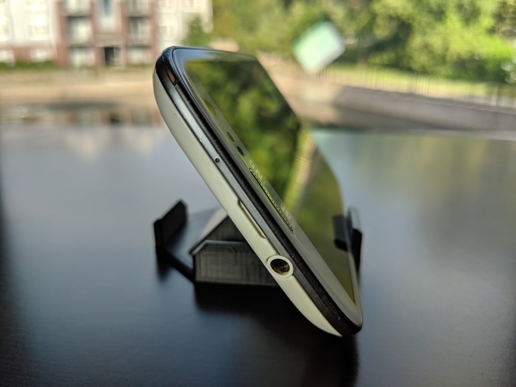 4X telefonstativ: Liten och lätt smartphonehållare med fyra vinklar