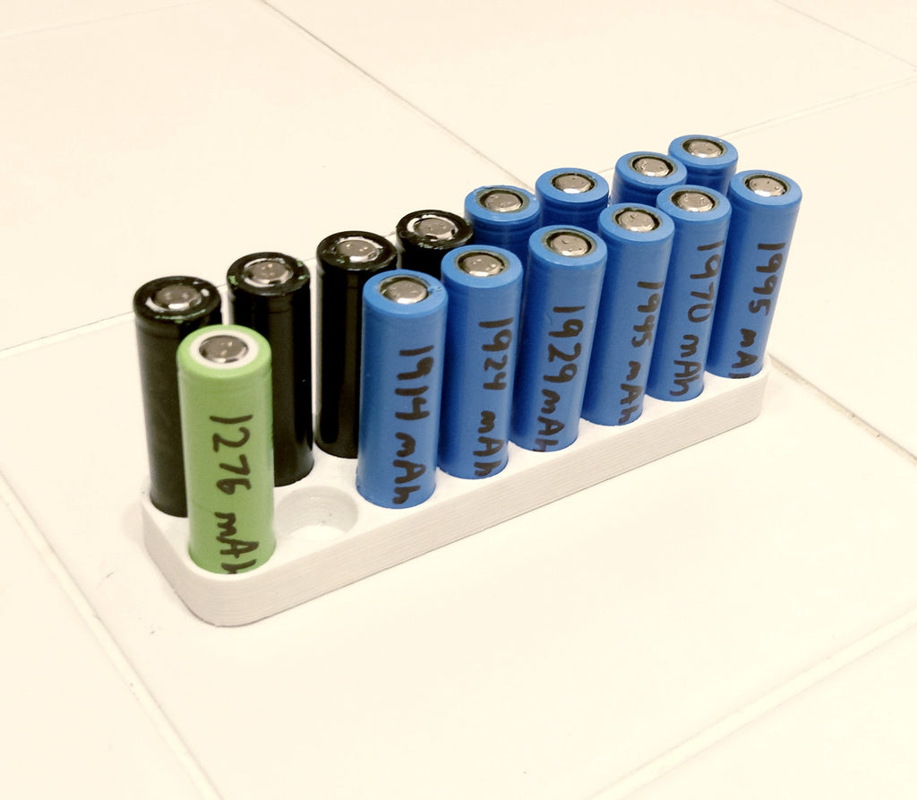 18650 Batterihållare för bords- eller hyllaförvaring