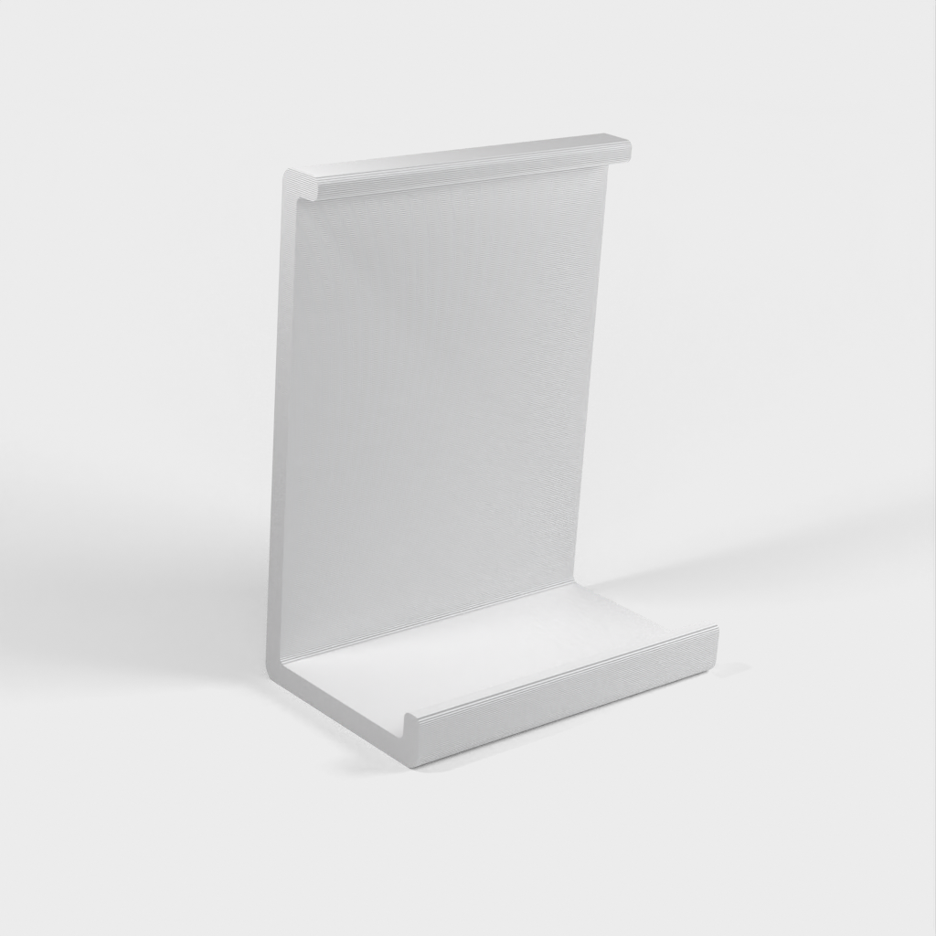 Multifunktionell, minimalistisk bordshållare för mobiltelefon och liten surfplatta