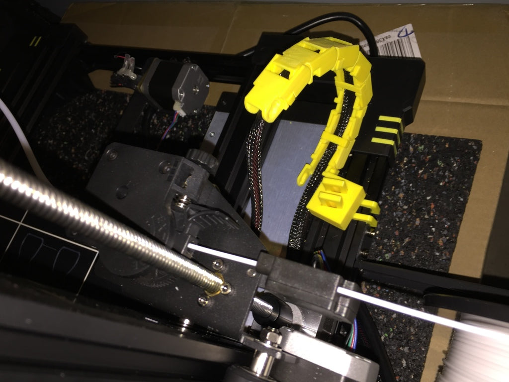 Anycubic Chiron printbed kabelkedja remix clip-on