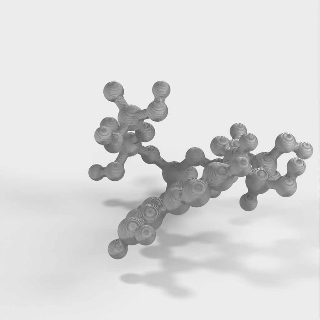 Molecular Model - ATP (Adenine TriFosphate) - Atomisk modell