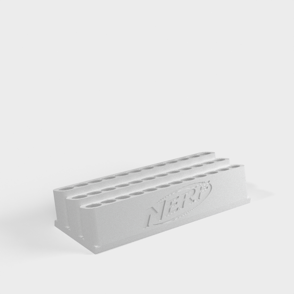 Förstorad Nerf Dart-hållare för 36 pilar med logotyp