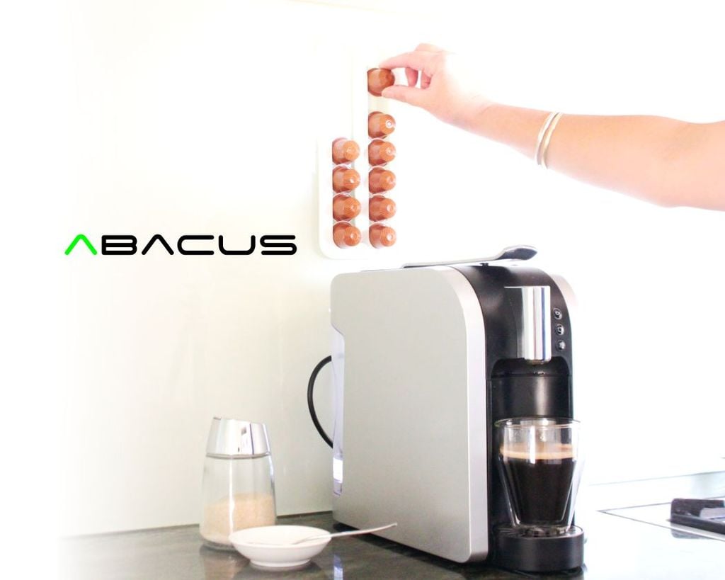 Abacus Nespresso kaffekapselhållare för vägg och skåp