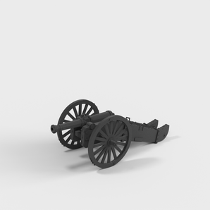 Canon de 12 Gribeauval fransk fältkanon