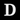 Husbokstav D - Noto Serif - 170mm hög - 10mm djup